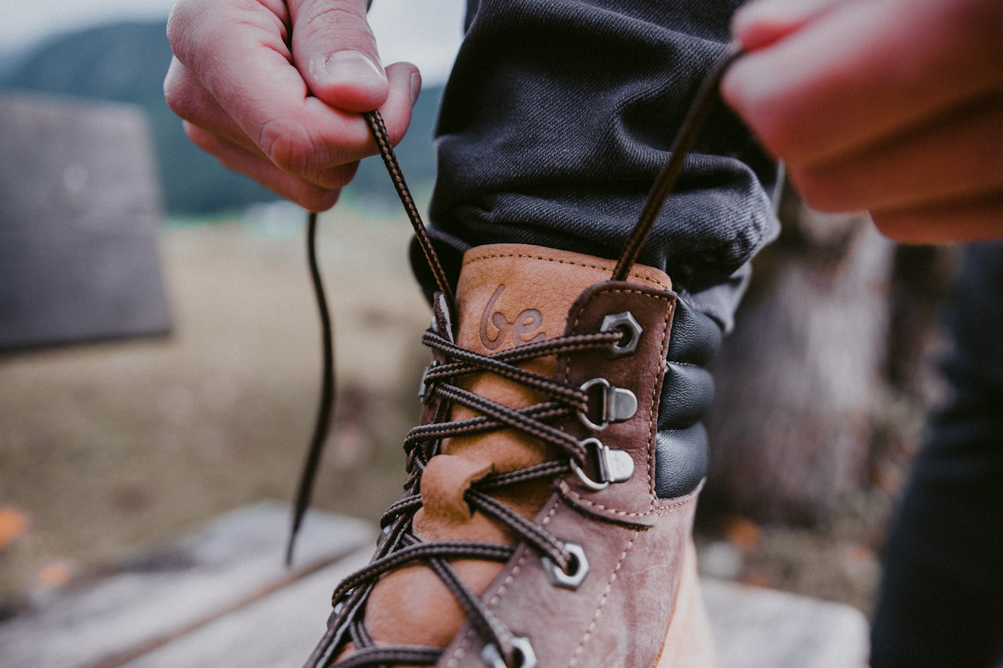 Barefoot Boots Be Lenka Nevada Neo - Sand & Dark Brown