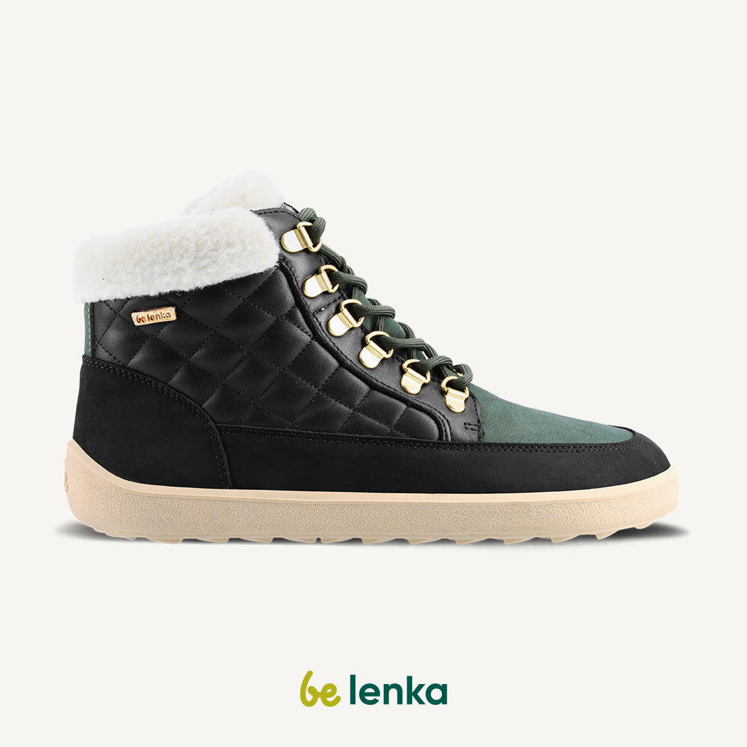 Barefoot Boots Be Lenka Olivia - Black & Dark Green