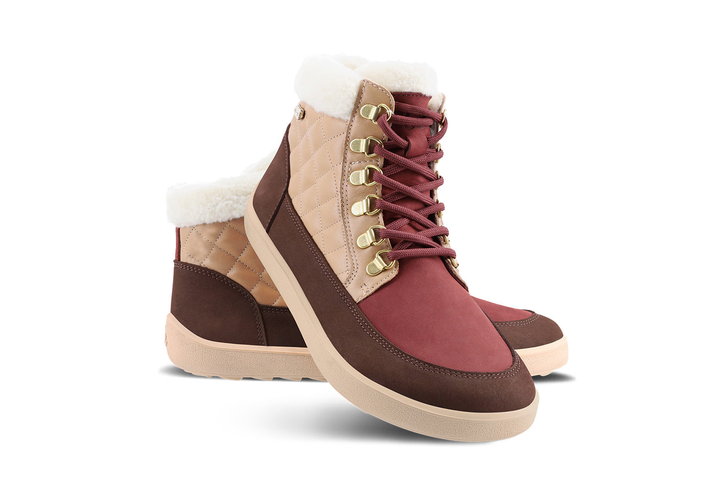 Barefoot Boots Be Lenka Olivia - Brown & Burgundy