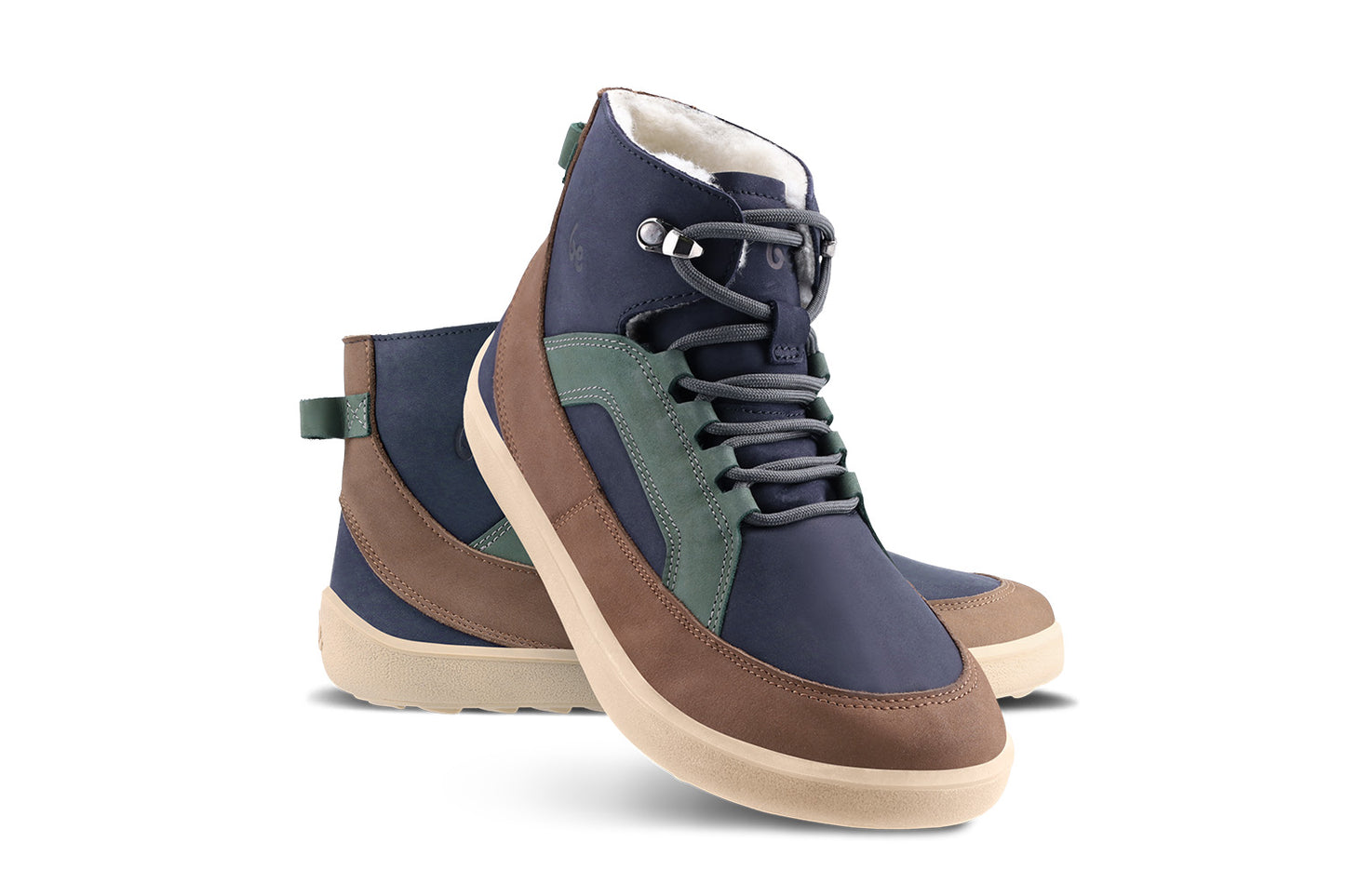 Barefoot Boots Be Lenka York - Navy, Brown & Beige (SALE)