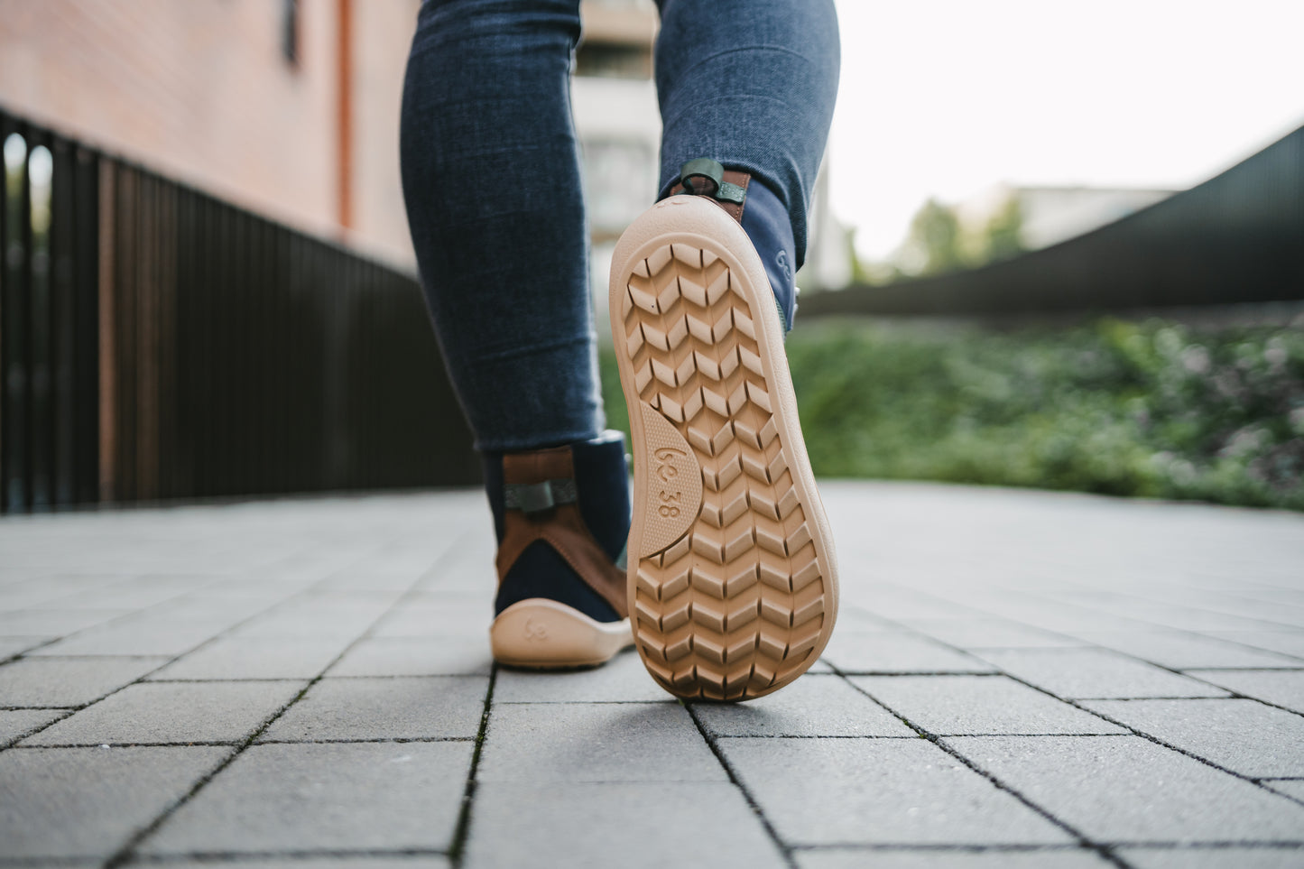 Barefoot Boots Be Lenka York - Navy, Brown & Beige (SALE)