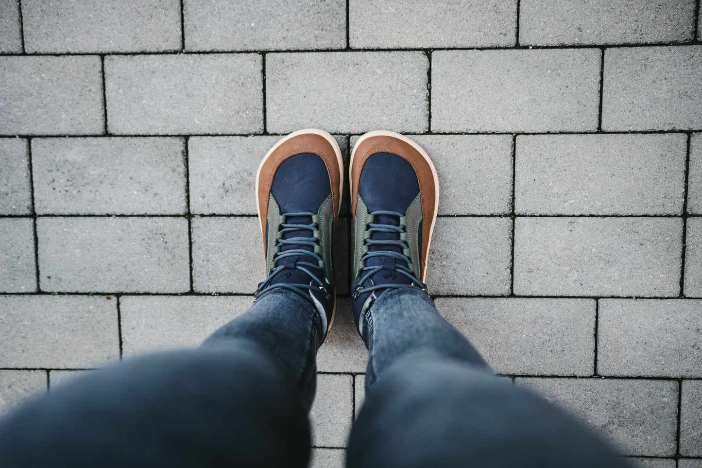 Barefoot Boots Be Lenka York - Navy, Brown & Beige (SALE)