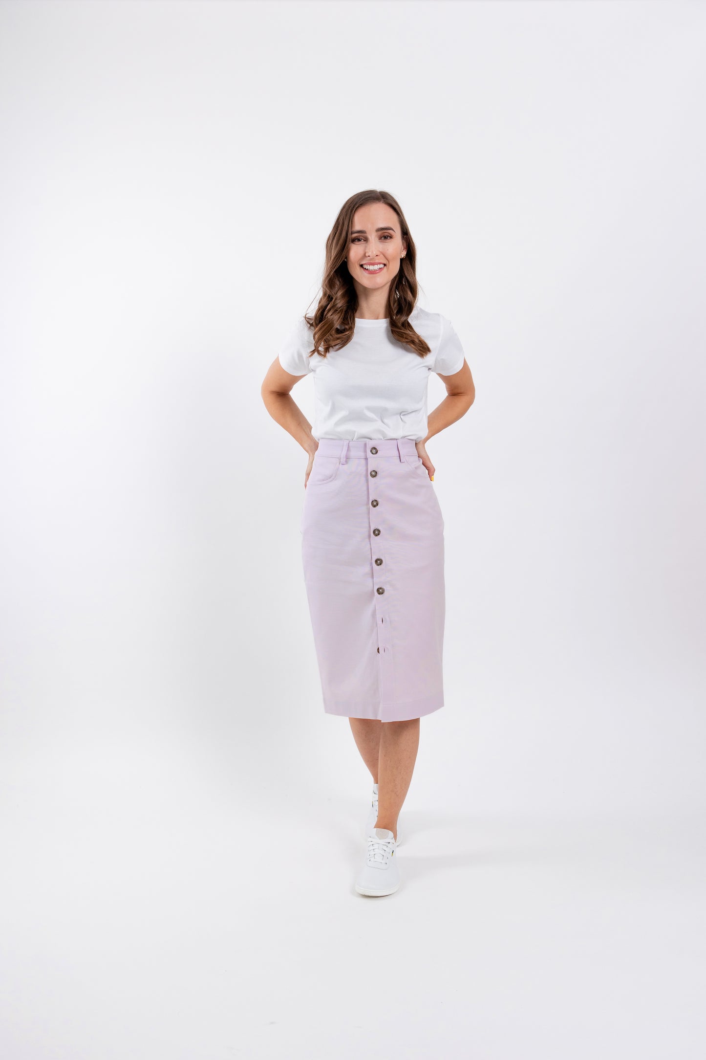 Women's Midi Skirt Be Lenka Essentials - Light Lilac