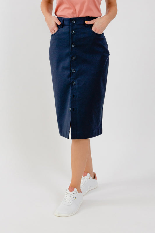 Women's Midi Skirt Be Lenka Essentials - Navy