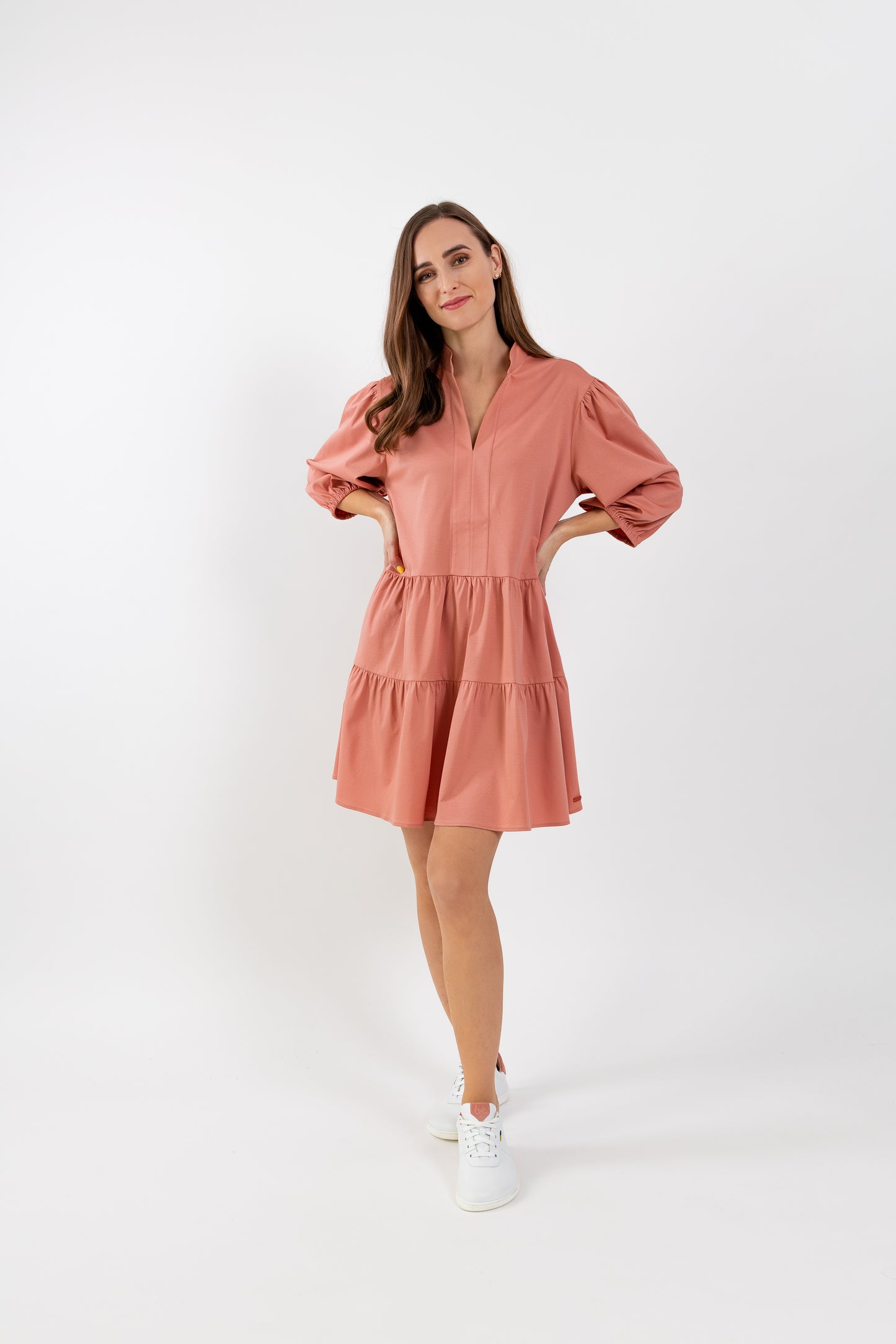 Women's Shirt Dress Be Lenka Essentials - Salmon Pink