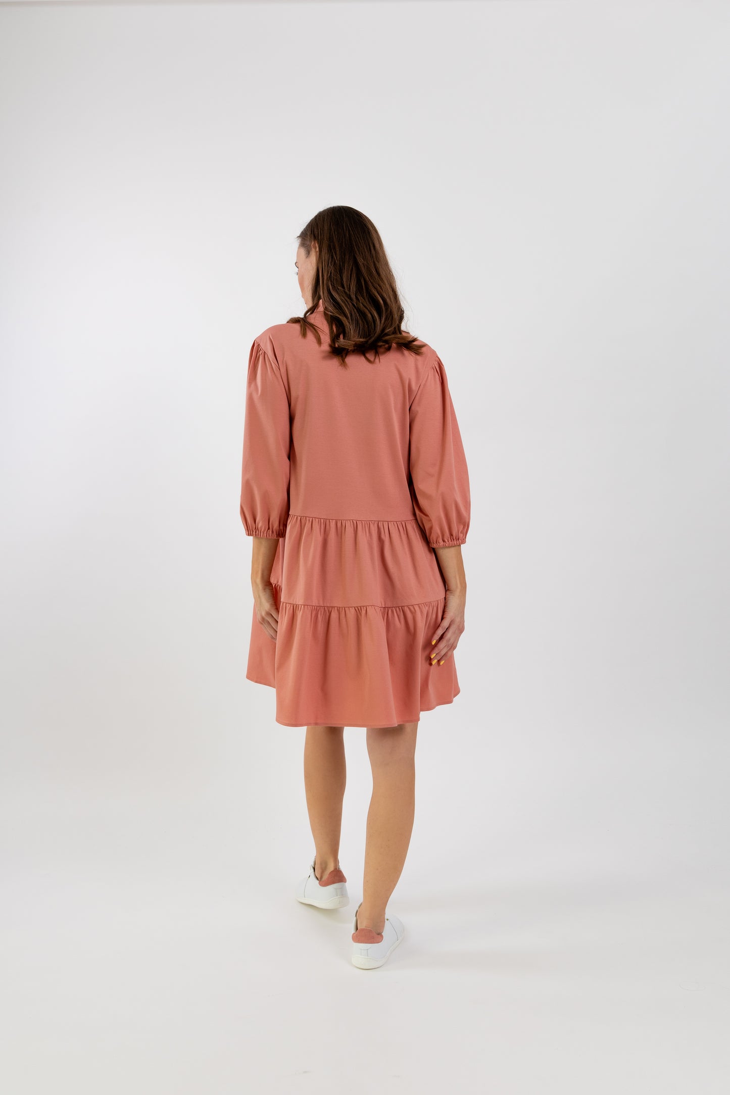 Women's Shirt Dress Be Lenka Essentials - Salmon Pink