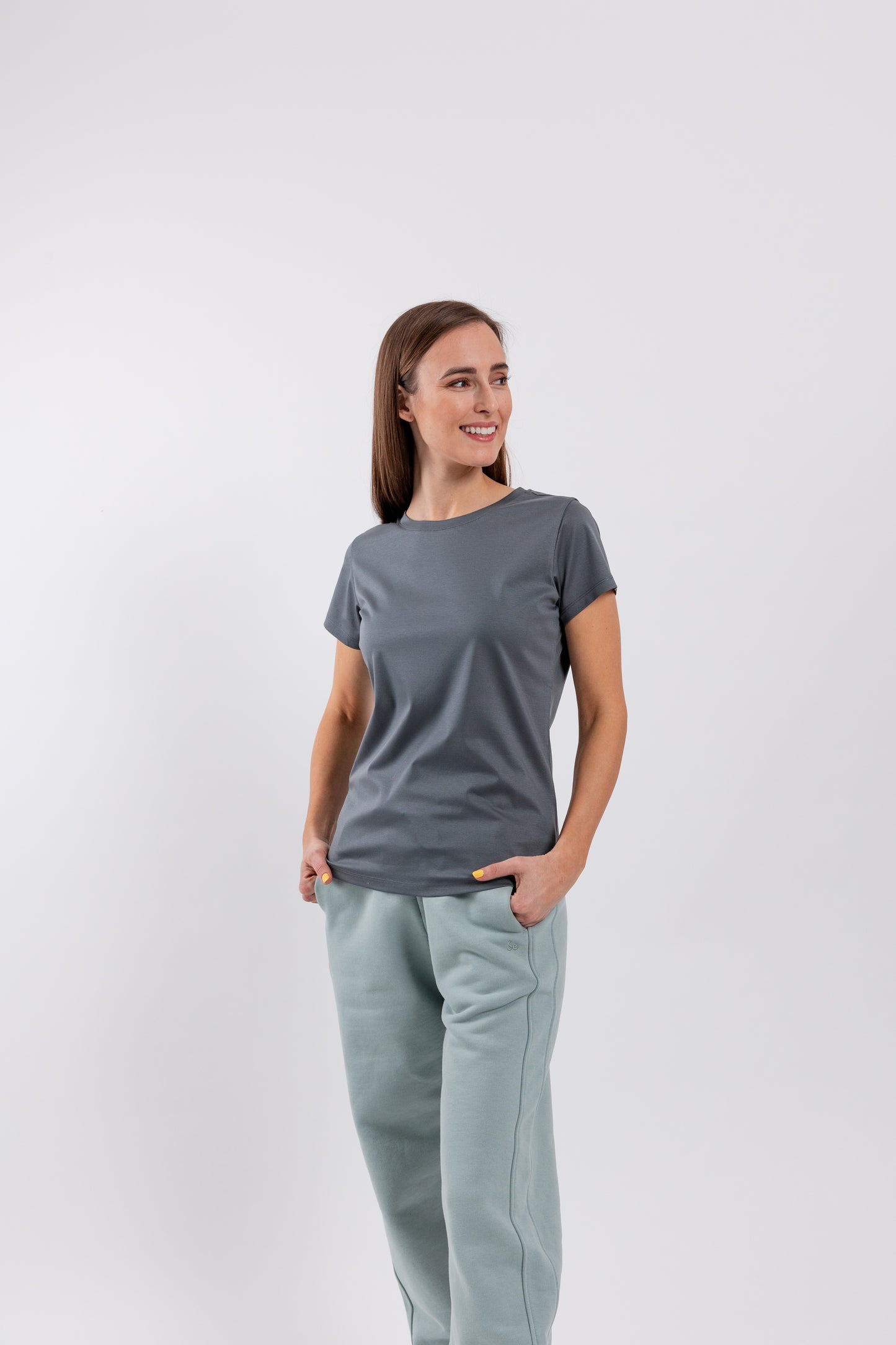 Women's Round Neck t-shirt Be Lenka Essentials - Grey