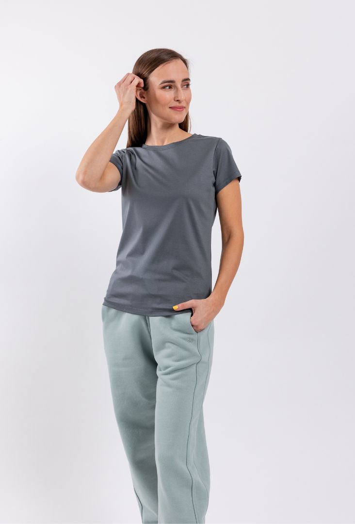 Women's Round Neck t-shirt Be Lenka Essentials - Grey