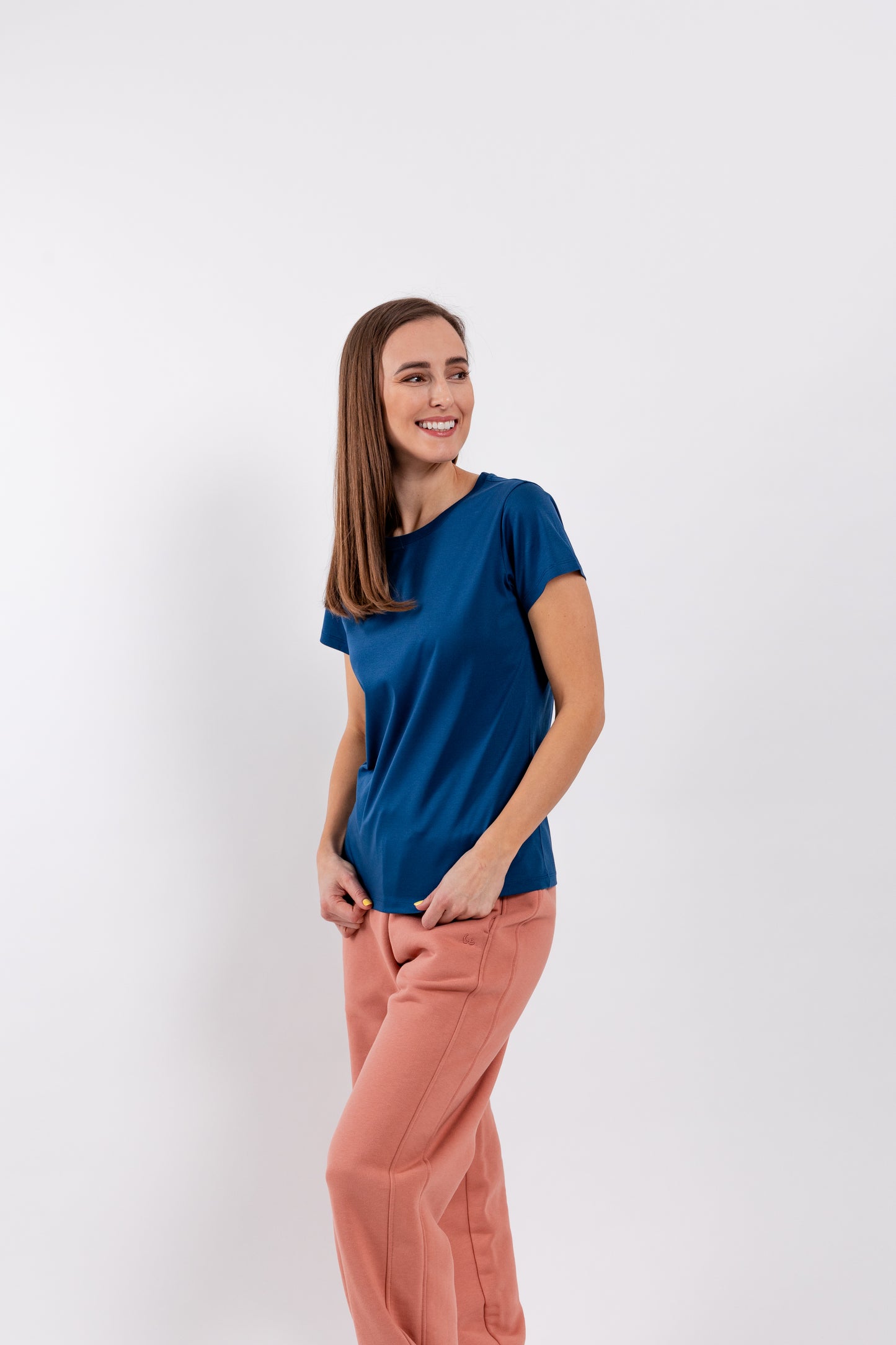 Women's Round Neck t-shirt Be Lenka Essentials - Navy