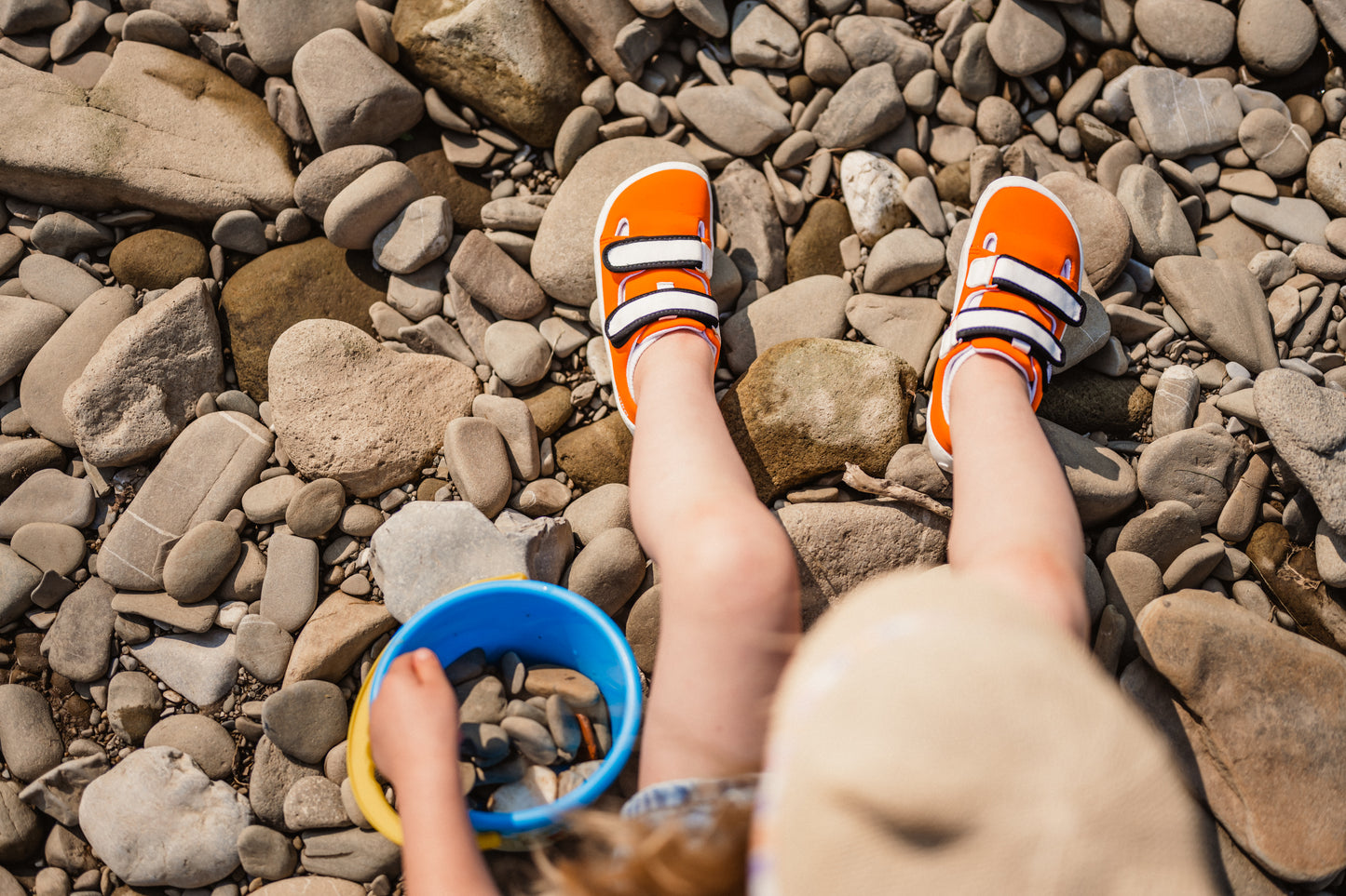 Be Lenka Kids barefoot sneakers Seasiders - Orangy