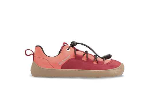 Kids barefoot sneakers Be Lenka Xplorer - Dark Red & Coral