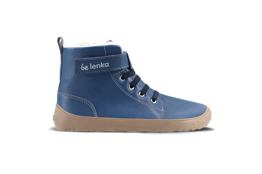 Winter barefoot boots Be Lenka Winter Kids - Ocean Blue