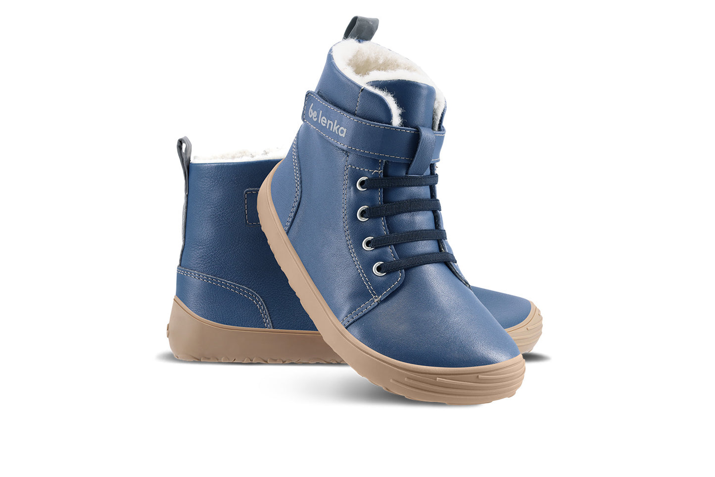 Winter barefoot boots Be Lenka Winter Kids - Ocean Blue