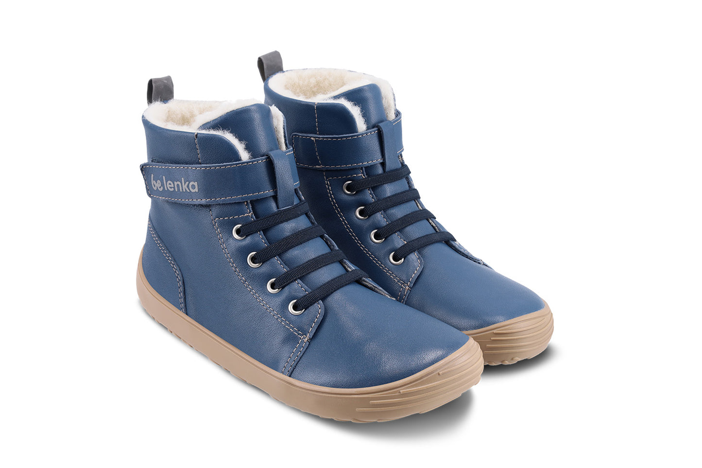 Winter barefoot boots Be Lenka Winter Kids - Ocean Blue