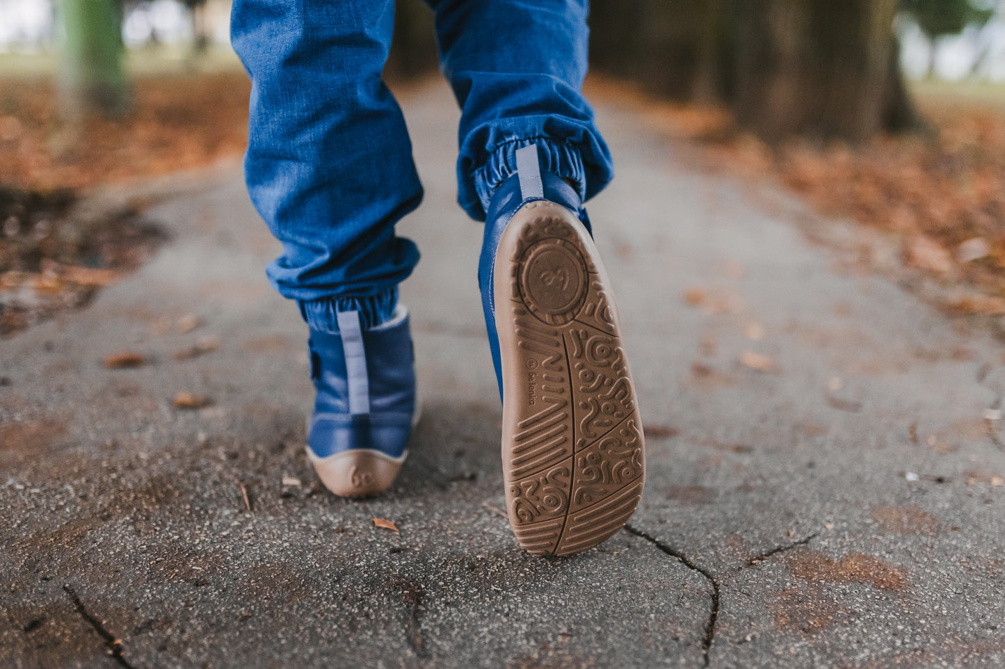 Winter barefoot boots Be Lenka Winter Kids - Ocean Blue