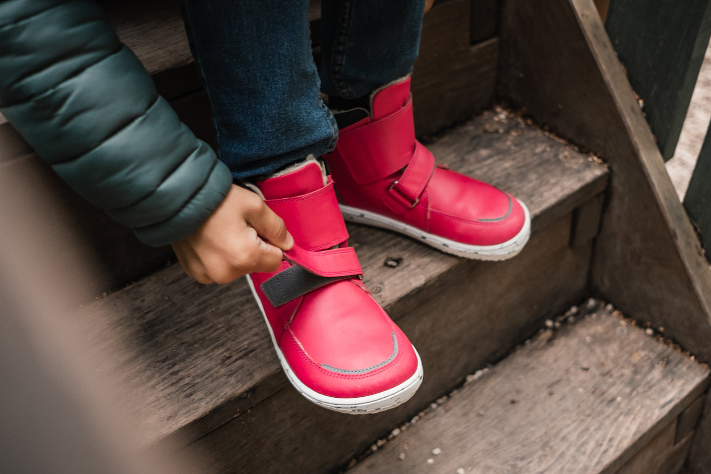 Winter barefoot shoes Be Lenka Kids Panda 2.0 - Raspberry Pink