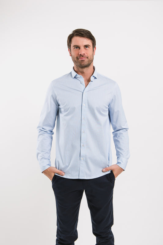 Men’s Shirt Regular Be Lenka Essentials - Blue and White