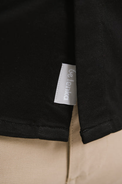 Camisa de hombre regular Be Lenka Essentials - Negro azabache