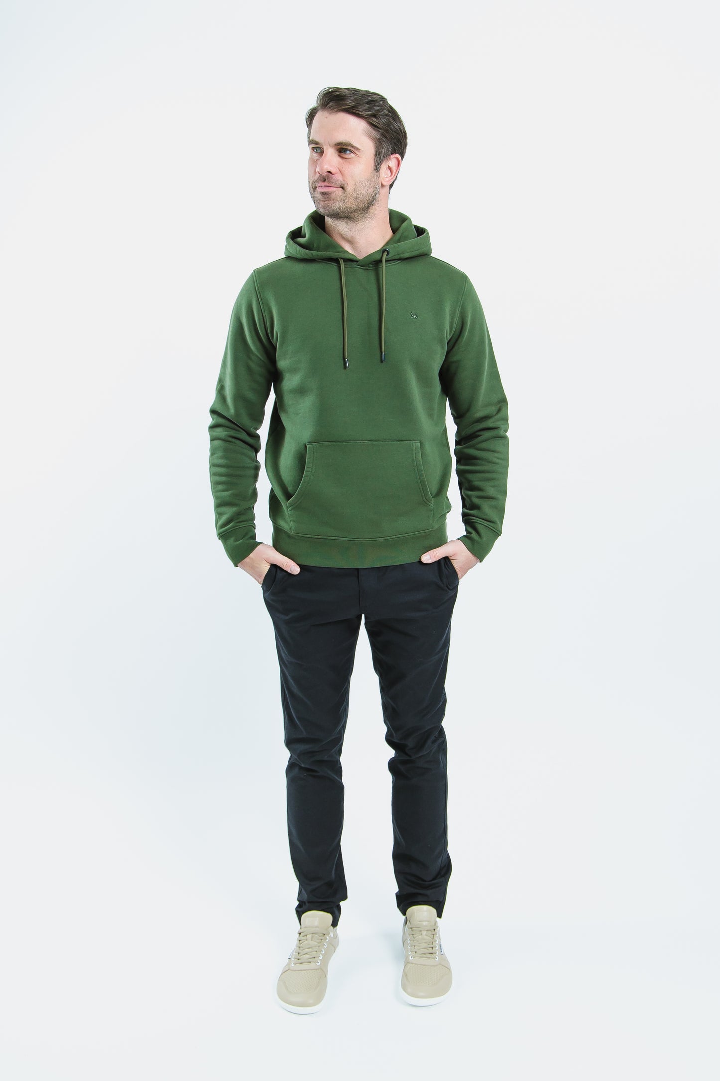 Men’s Hoodie Be Lenka Essentials - Dark Green