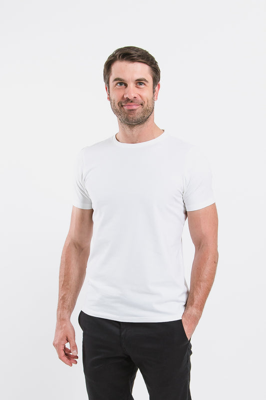 Men’s Round Neck T-shirt Be Lenka Essentials - White