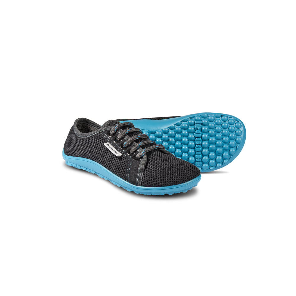 LEGUANITO ACTIVE  - Anthracite, blue sole