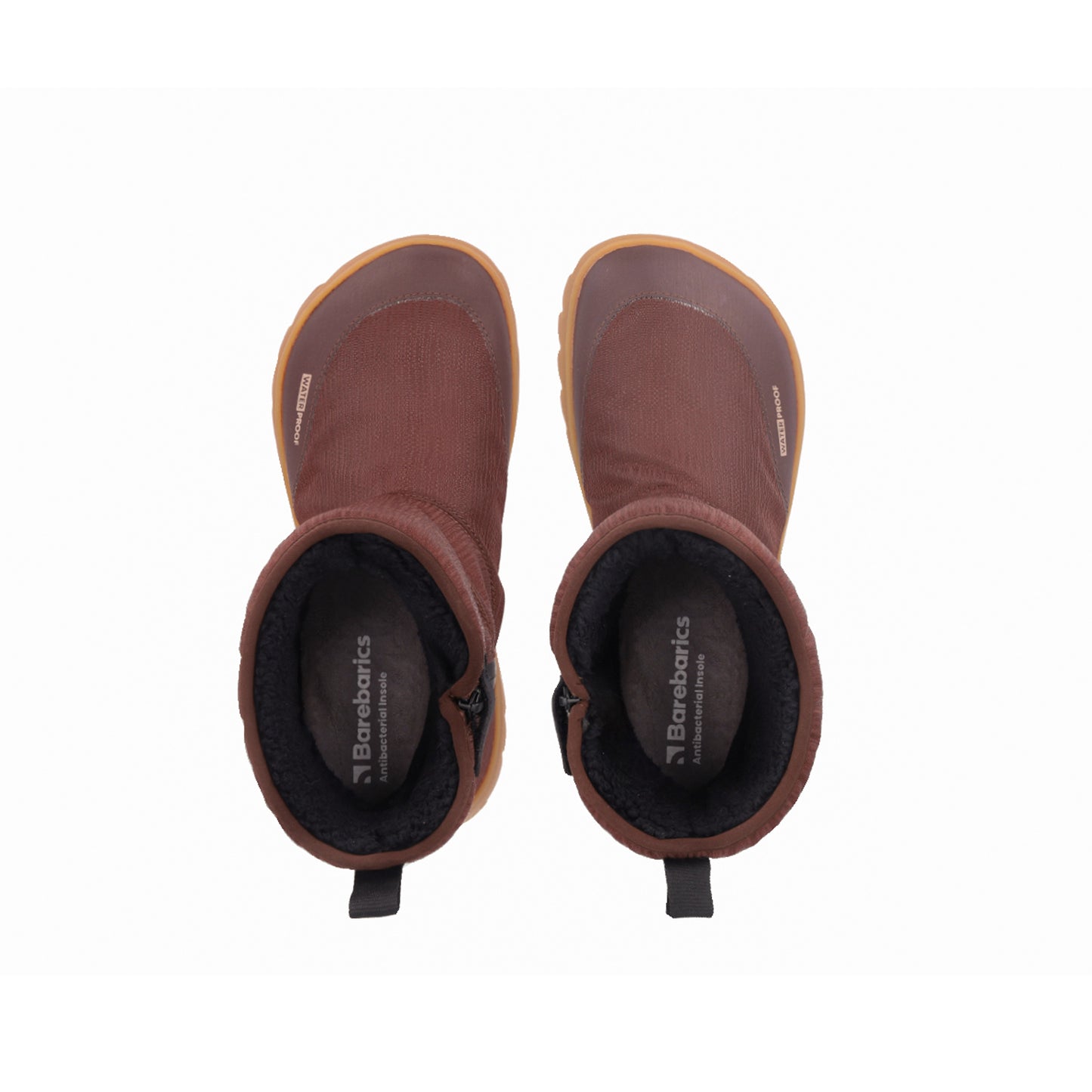 Winter Barefoot Boots Barebarics PolarStride - Copper Brown