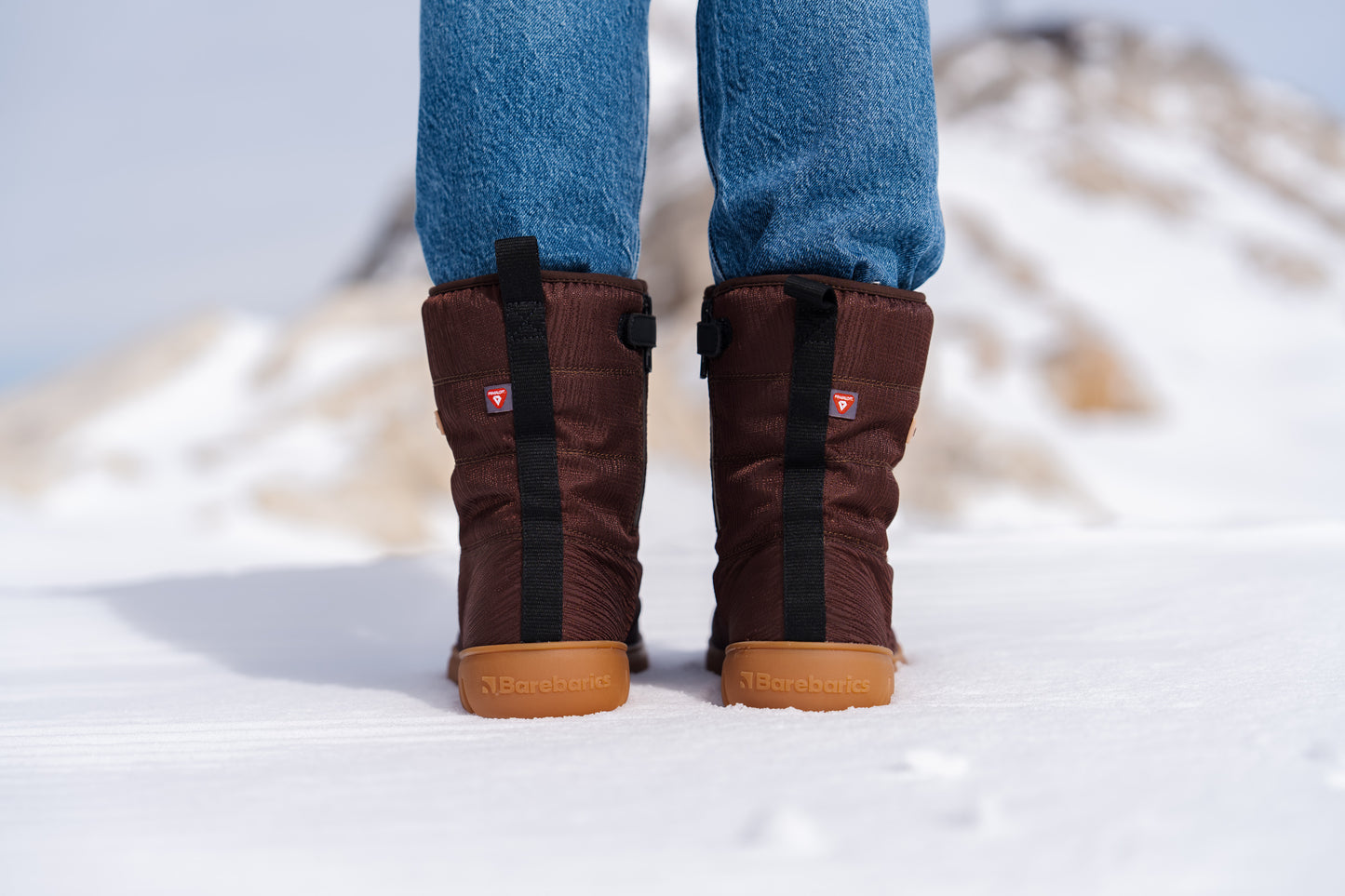 Winter Barefoot Boots Barebarics PolarStride - Copper Brown