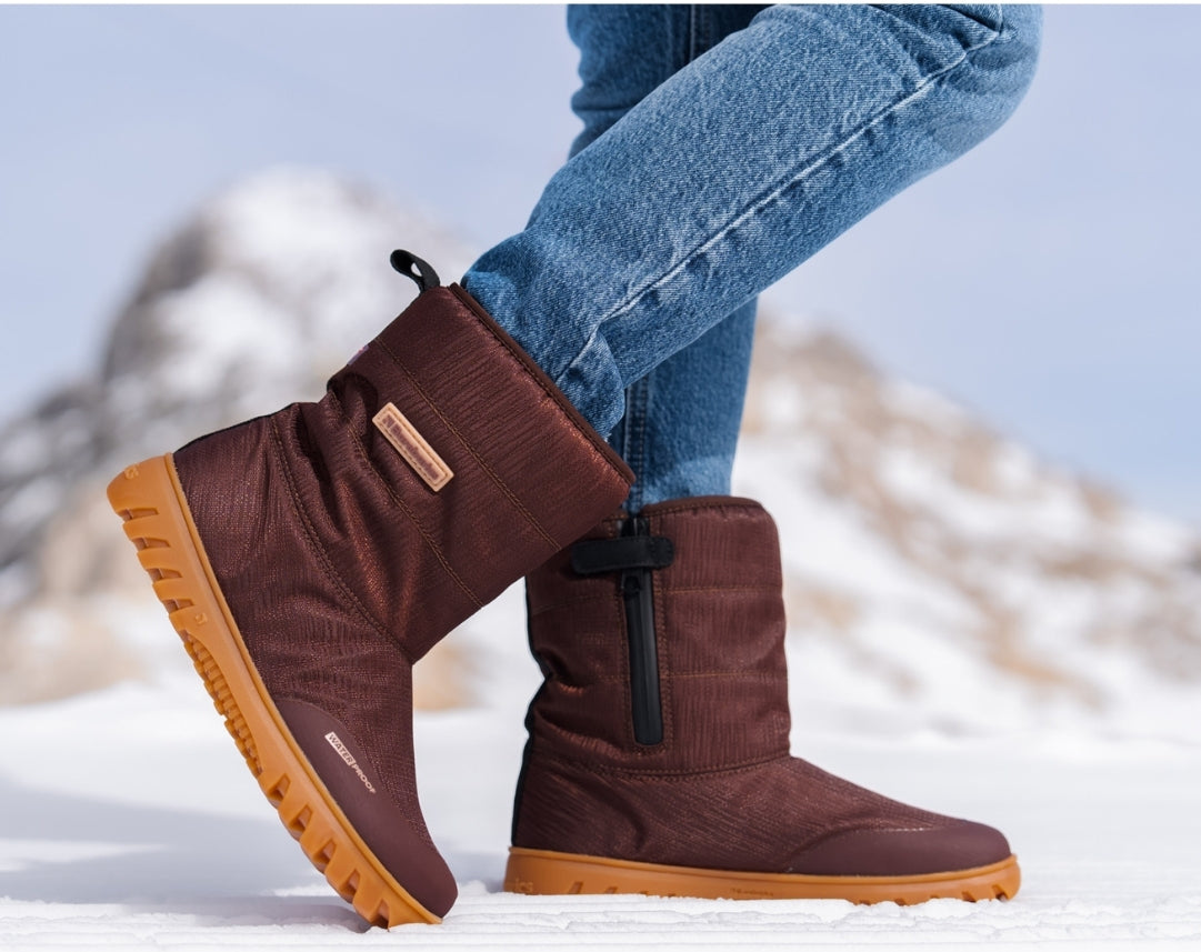 Winter Barefoot Boots Barebarics PolarStride - Copper Brown