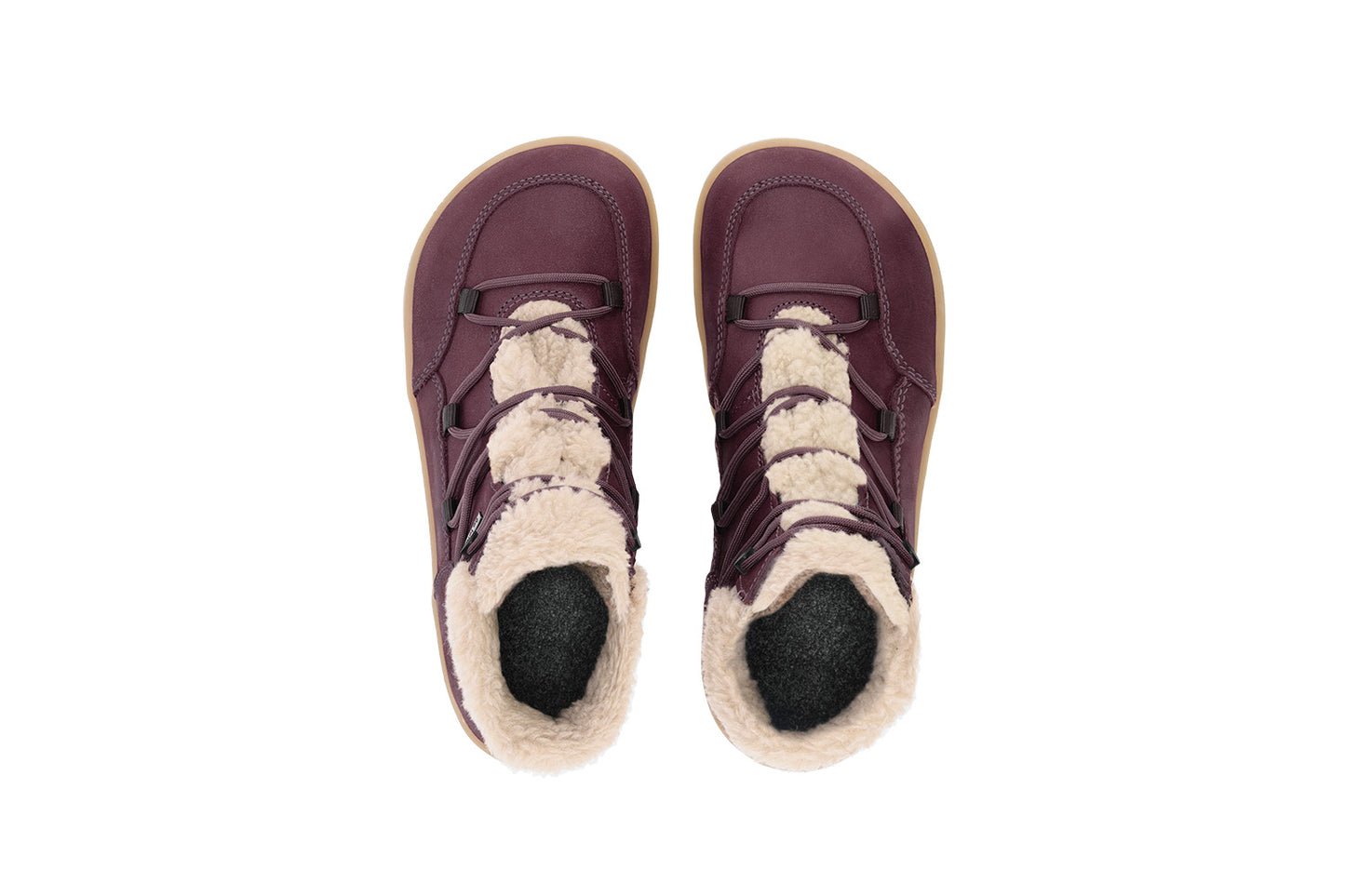 Winter Barefoot Boots Be Lenka Bliss - Burgundy Red